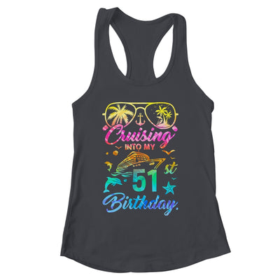Cruising Into My 51st Birthday Party 51 Years Old Cruise Shirt & Tank Top | siriusteestore
