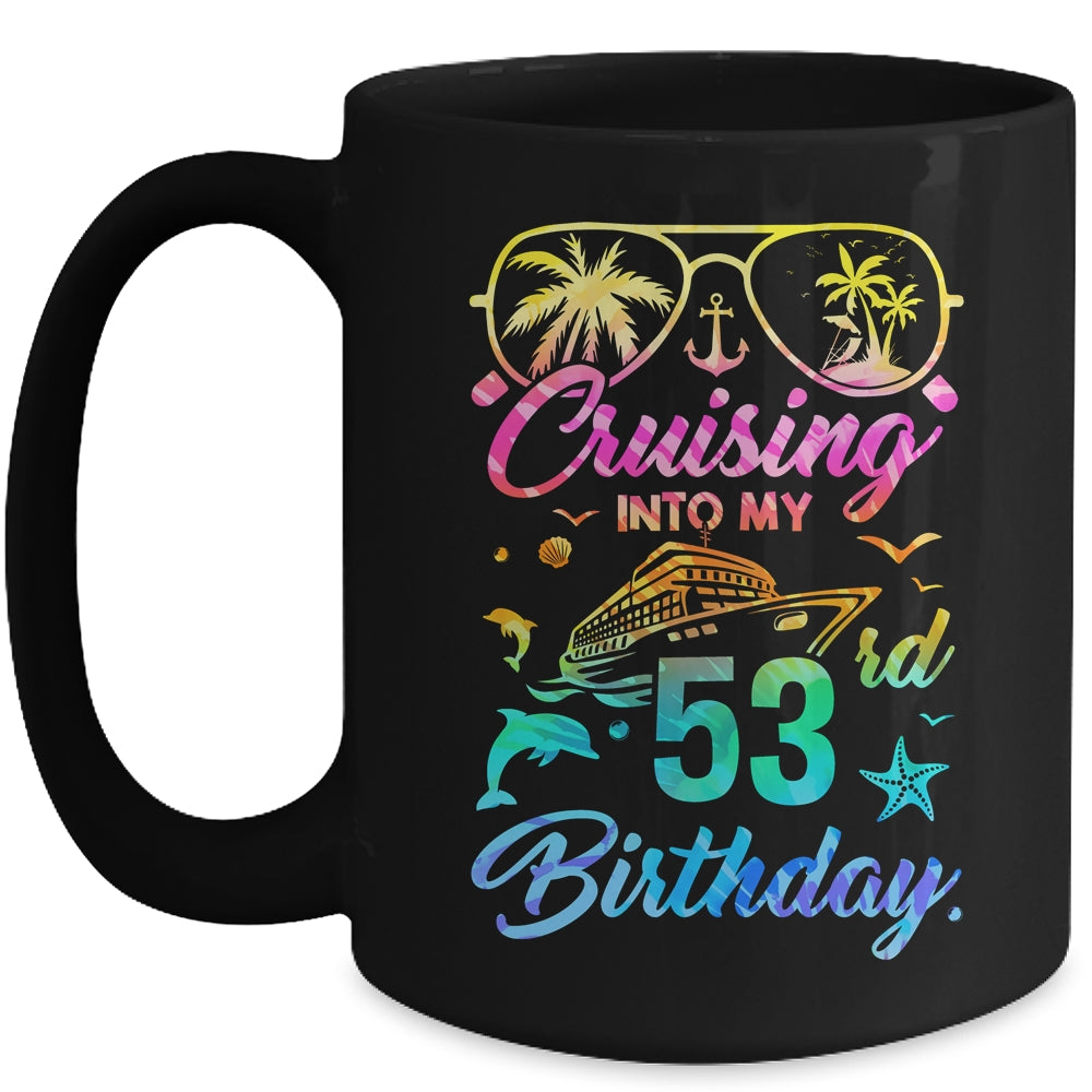Cruising Into My 53rd Birthday Party 53 Years Old Cruise Mug | siriusteestore