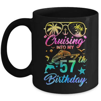 Cruising Into My 57th Birthday Party 57 Years Old Cruise Mug | siriusteestore