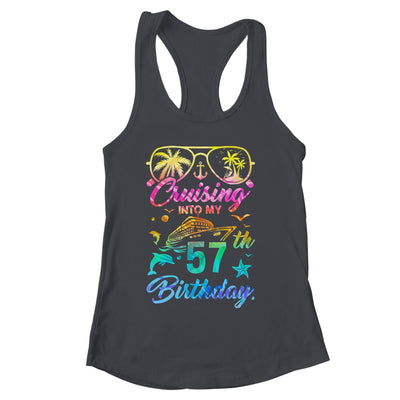 Cruising Into My 57th Birthday Party 57 Years Old Cruise Shirt & Tank Top | siriusteestore