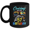 Cruising Into My 57th Birthday Party Cruise 57 Years Old Mug | siriusteestore