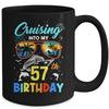 Cruising Into My 57th Birthday Party Cruise 57 Years Old Mug | siriusteestore