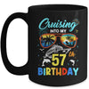 Cruising Into My 57th Birthday Party Cruise 57 Years Old Mug | siriusteestore