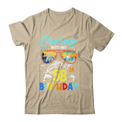 Cruising Into My 58th Birthday Party Cruise 58 Years Old Shirt & Tank Top | siriusteestore