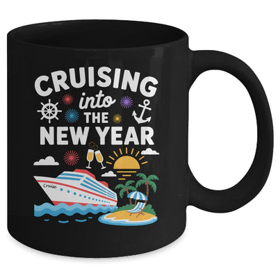 Cruising Into New Year 2026 Match Family Vacation Cruise Mug | siriusteestore
