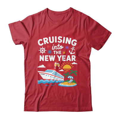 Cruising Into New Year 2026 Match Family Vacation Cruise Shirt & Hoodie | siriusteestore