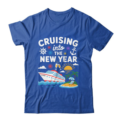 Cruising Into New Year 2026 Match Family Vacation Cruise Shirt & Hoodie | siriusteestore