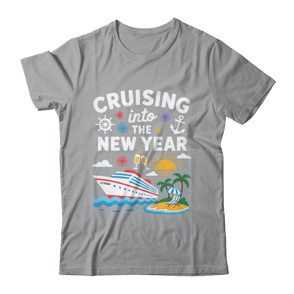 Cruising Into New Year 2026 Match Family Vacation Cruise Shirt & Hoodie | siriusteestore