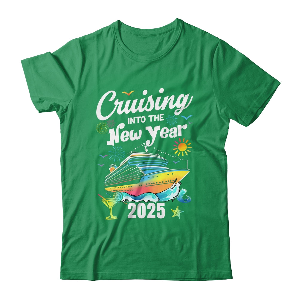 Cruising Into The New Year 2025 Family Vacation Holiday Shirt & Sweatshirt | siriusteestore
