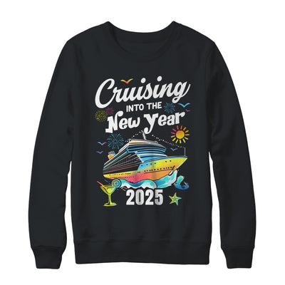 Cruising Into The New Year 2025 Family Vacation Holiday Shirt & Sweatshirt | siriusteestore