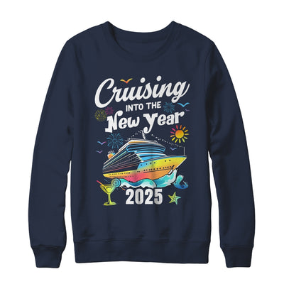 Cruising Into The New Year 2025 Family Vacation Holiday Shirt & Sweatshirt | siriusteestore