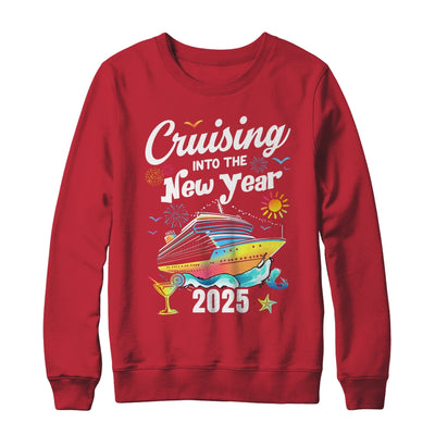 Cruising Into The New Year 2025 Family Vacation Holiday Shirt & Sweatshirt | siriusteestore