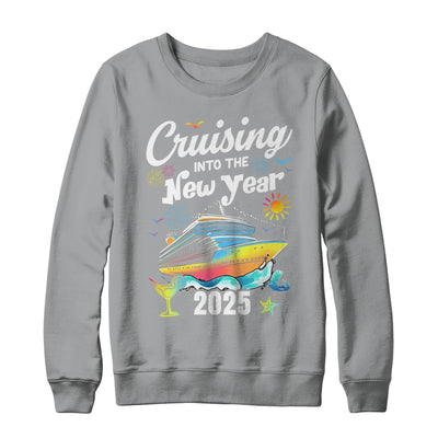 Cruising Into The New Year 2025 Family Vacation Holiday Shirt & Sweatshirt | siriusteestore