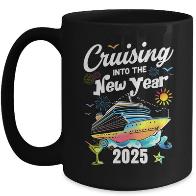 Cruising Into The New Year 2025 Family Vacation Holiday Mug | siriusteestore