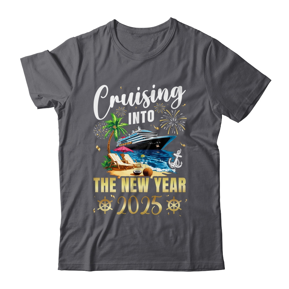 Cruising Into The New Year 2025 Family Vacation Matching Shirt & Sweatshirt | siriusteestore
