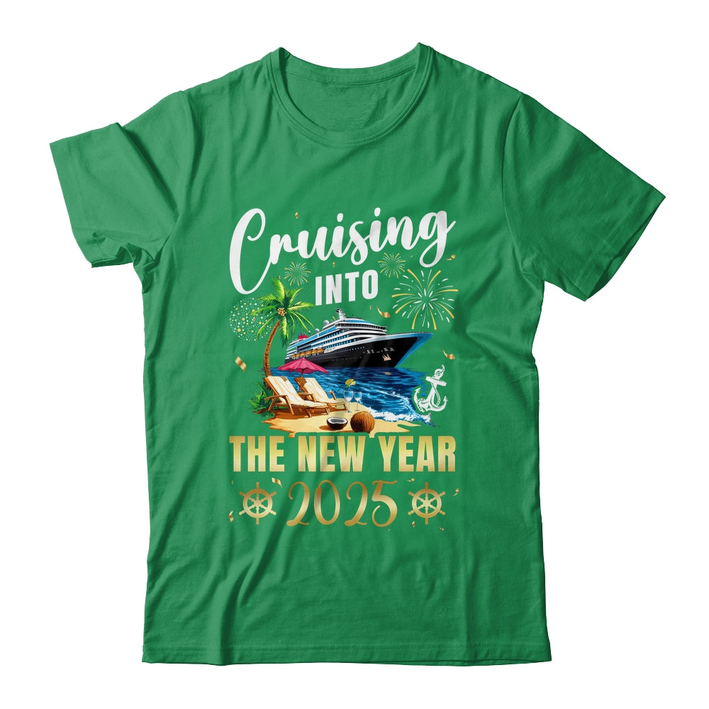 Cruising Into The New Year 2025 Family Vacation Matching Shirt & Sweatshirt | siriusteestore