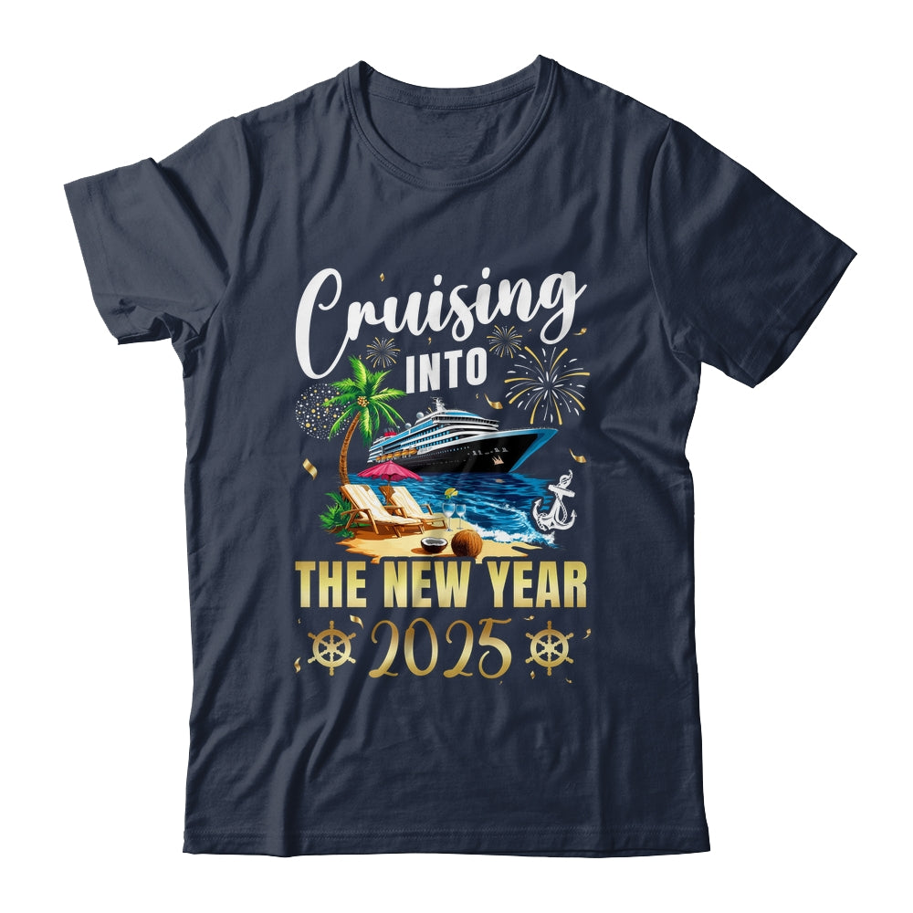 Cruising Into The New Year 2025 Family Vacation Matching Shirt & Sweatshirt | siriusteestore
