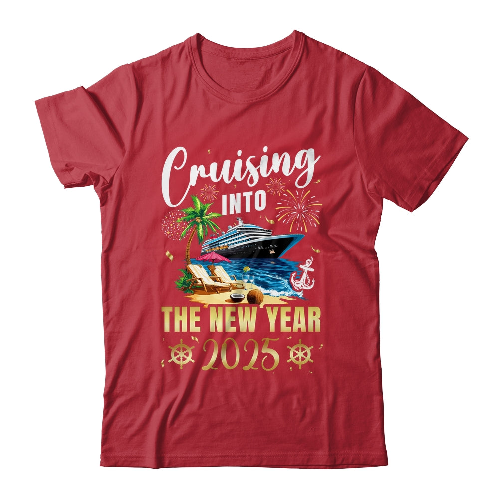 Cruising Into The New Year 2025 Family Vacation Matching Shirt & Sweatshirt | siriusteestore