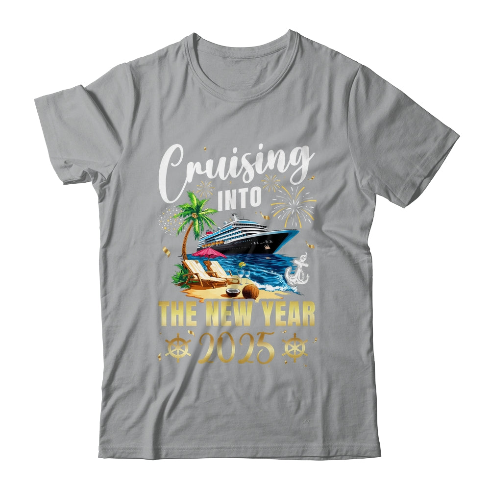 Cruising Into The New Year 2025 Family Vacation Matching Shirt & Sweatshirt | siriusteestore