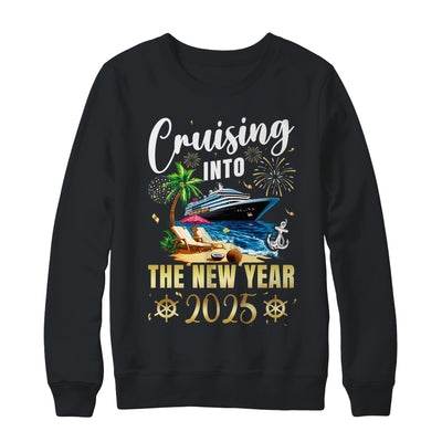 Cruising Into The New Year 2025 Family Vacation Matching Shirt & Sweatshirt | siriusteestore