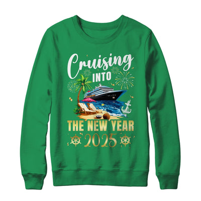 Cruising Into The New Year 2025 Family Vacation Matching Shirt & Sweatshirt | siriusteestore