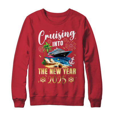 Cruising Into The New Year 2025 Family Vacation Matching Shirt & Sweatshirt | siriusteestore