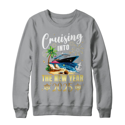 Cruising Into The New Year 2025 Family Vacation Matching Shirt & Sweatshirt | siriusteestore