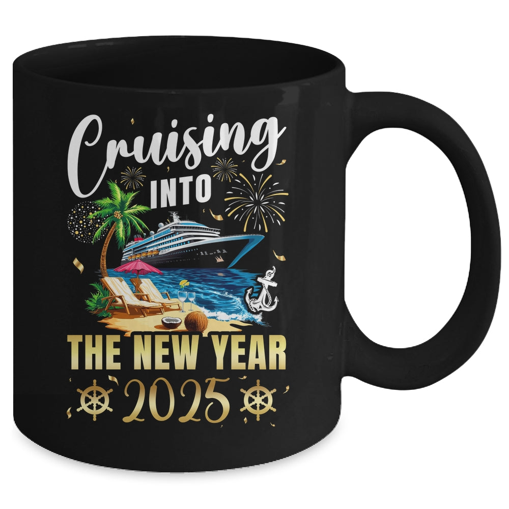 Cruising Into The New Year 2025 Family Vacation Matching Mug | siriusteestore