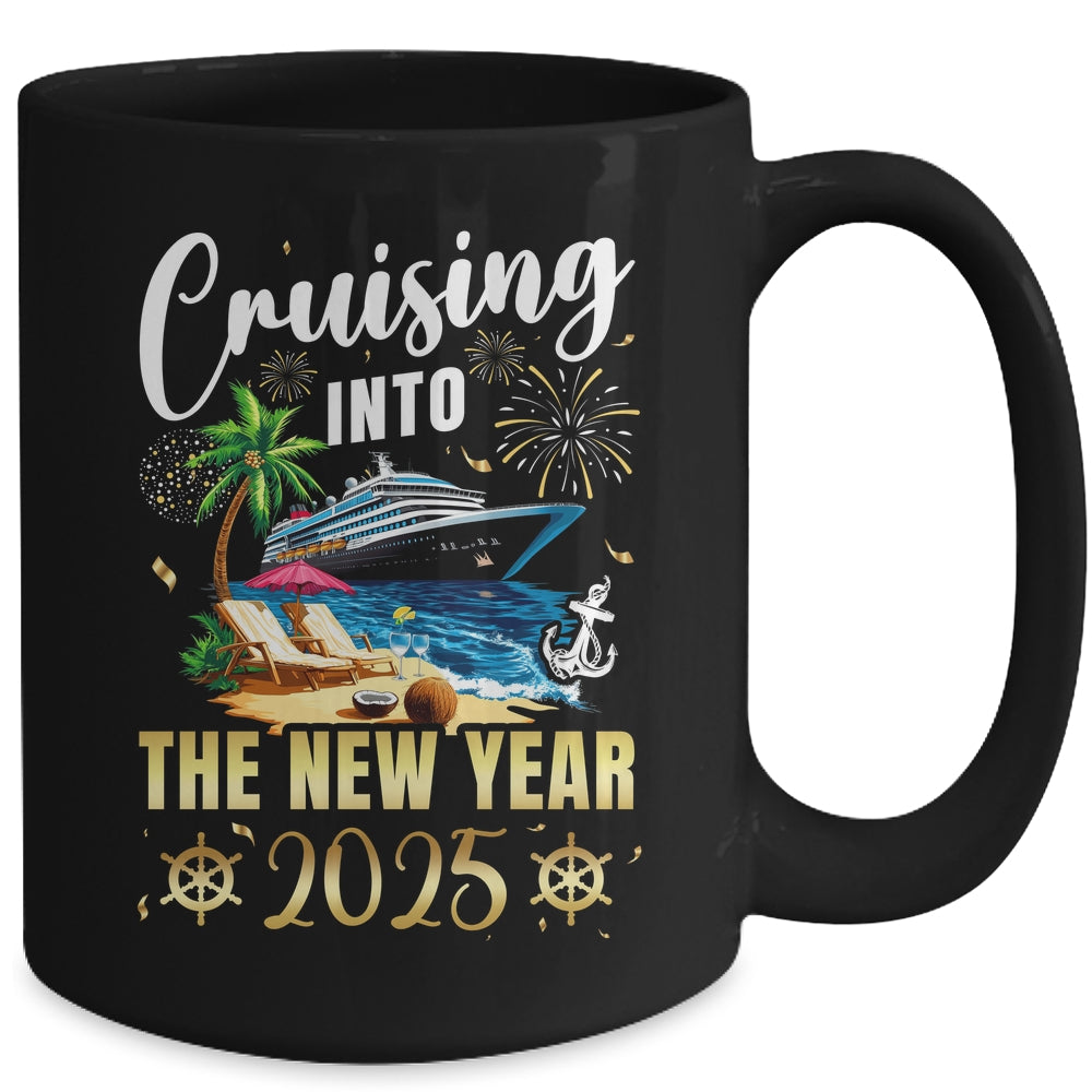 Cruising Into The New Year 2025 Family Vacation Matching Mug | siriusteestore
