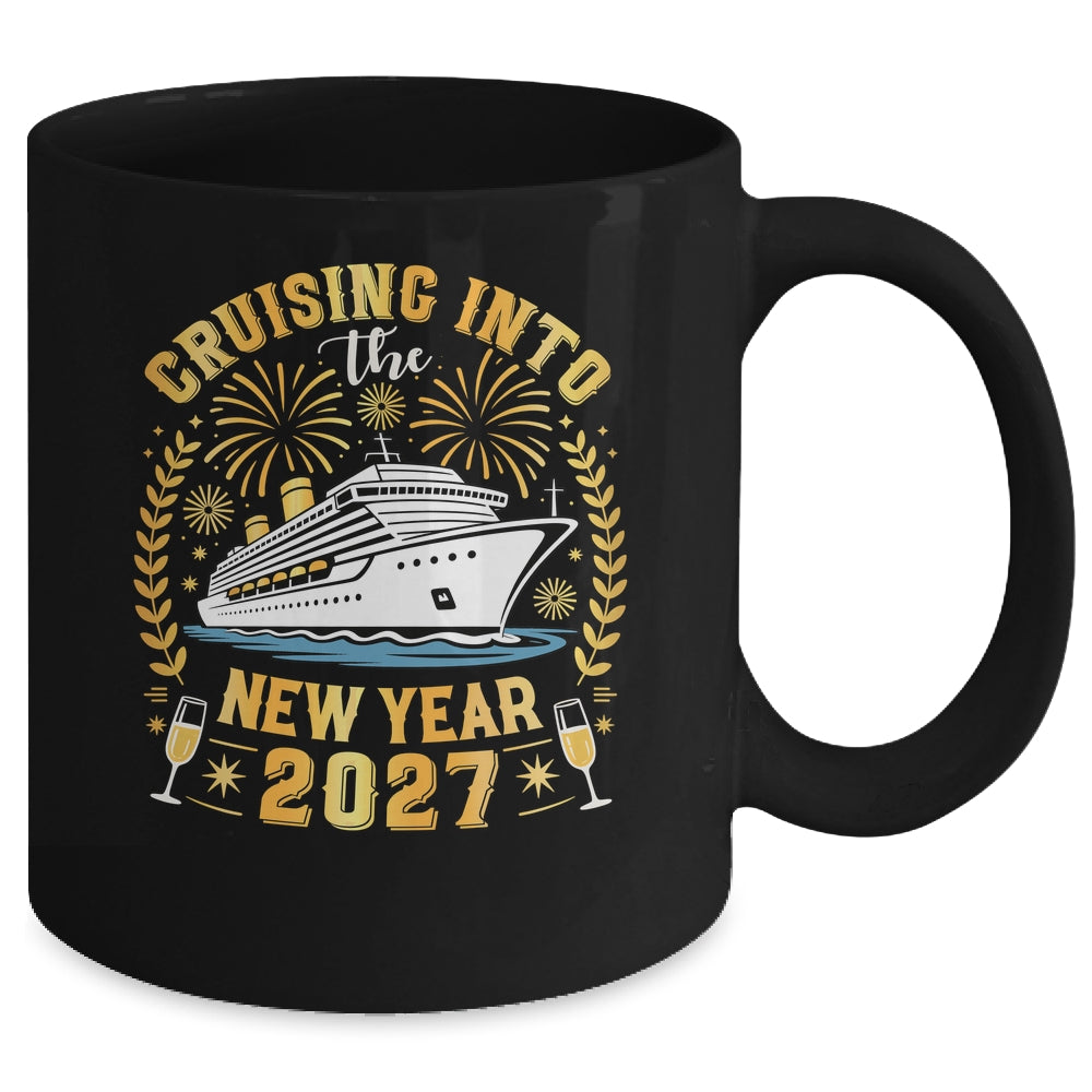 Cruising Into The New Year 2027 Family Trip Happy New Year Mug | siriusteestore