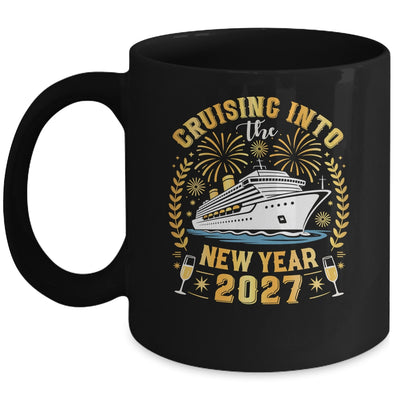 Cruising Into The New Year 2027 Family Trip Happy New Year Mug | siriusteestore