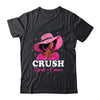Crush Breast Cancer Awareness Black Afro Woman  Pink Ribbon Shirt & Tank Top | siriusteestore