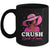 Crush Breast Cancer Awareness Black Afro Woman  Pink Ribbon Mug | siriusteestore