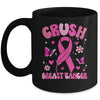 Crush Breast Cancer Awareness Month Pink Ribbon Groovy Mug | siriusteestore