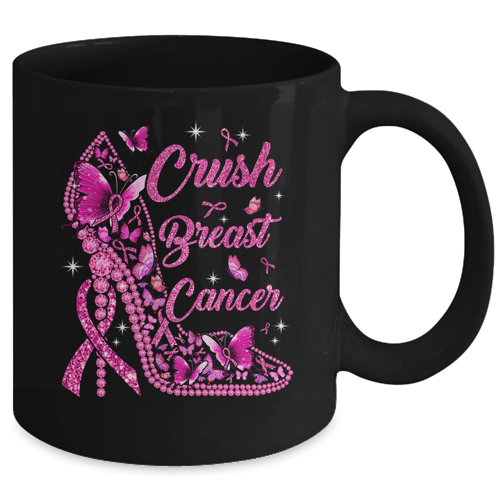 Crush Breast Cancer Awareness Month Pink Ribbon In October Mug | siriusteestore