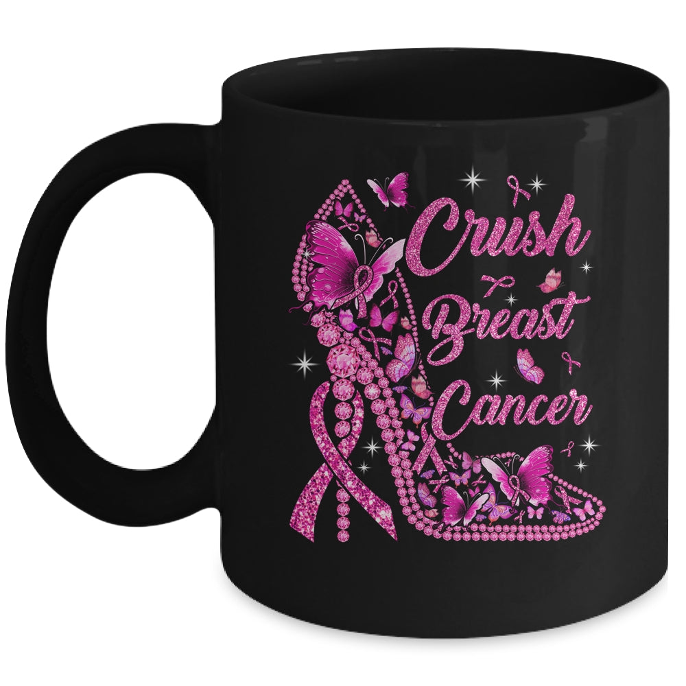 Crush Breast Cancer Awareness Month Pink Ribbon In October Mug | siriusteestore