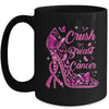 Crush Breast Cancer Awareness Month Pink Ribbon In October Mug | siriusteestore
