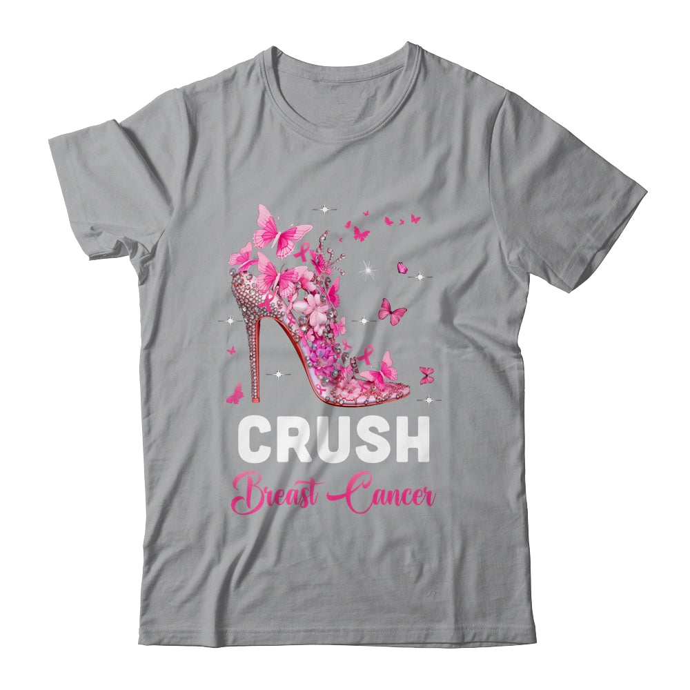 Crush Breast Cancer Awareness Pink Ribbon For Women Shirt & Tank Top | siriusteestore