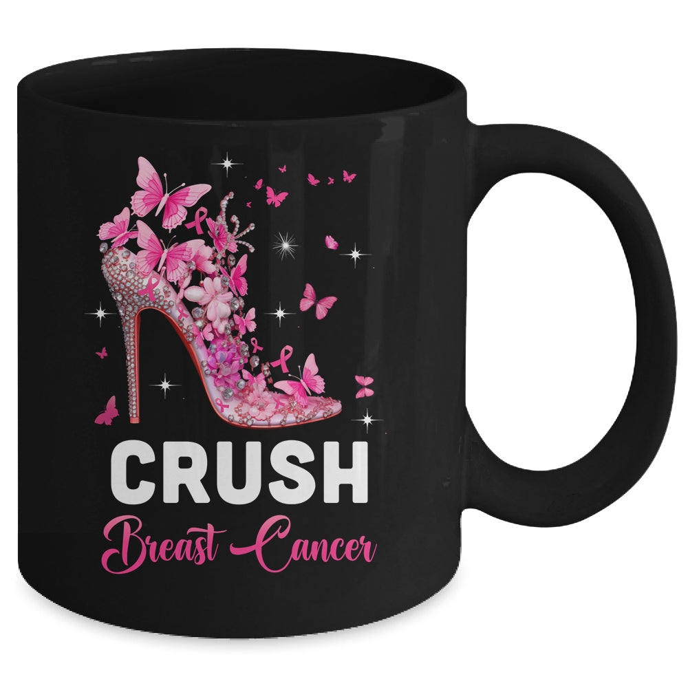 Crush Breast Cancer Awareness Pink Ribbon For Women Mug | siriusteestore