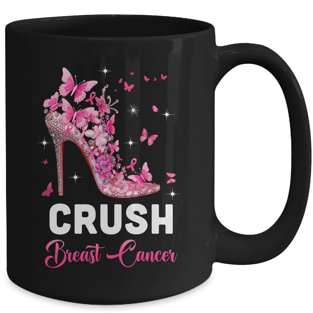 Crush Breast Cancer Awareness Pink Ribbon For Women Mug | siriusteestore