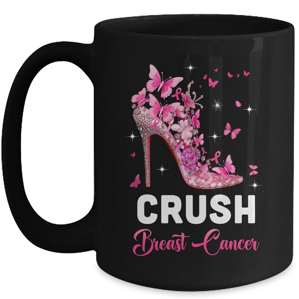Crush Breast Cancer Awareness Pink Ribbon For Women Mug | siriusteestore