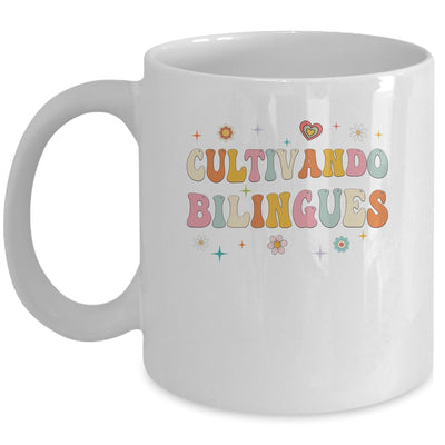 Cultivando Bilingues Wildflowers Teacher Language Groovy Mug | siriusteestore