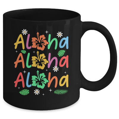 Cute Aloha Hawaiian Summer Vacation Hibiscus Women Kids Girl Mug | siriusteestore