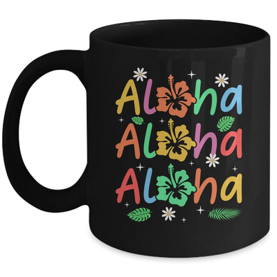 Cute Aloha Hawaiian Summer Vacation Hibiscus Women Kids Girl Mug | siriusteestore