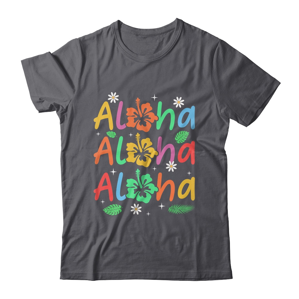 Cute Aloha Hawaiian Summer Vacation Hibiscus Women Kids Girl Shirt & Tank Top | siriusteestore