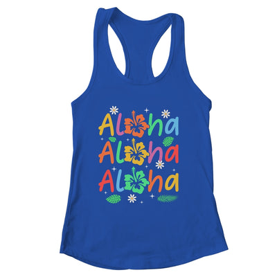 Cute Aloha Hawaiian Summer Vacation Hibiscus Women Kids Girl Shirt & Tank Top | siriusteestore