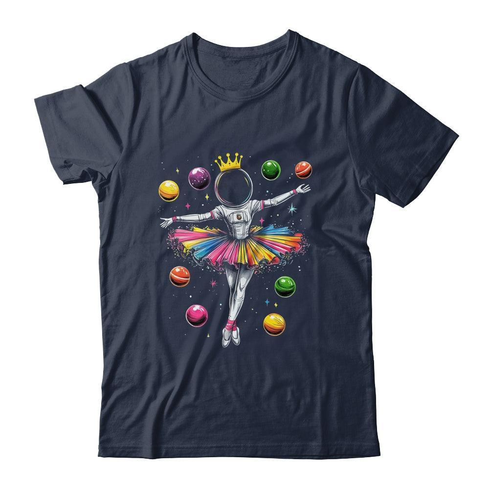 Cute Ballerina Girl Space Astronaut Design Ballet Dance Shirt & Hoodie | siriusteestore