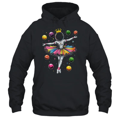 Cute Ballerina Girl Space Astronaut Design Ballet Dance Shirt & Hoodie | siriusteestore