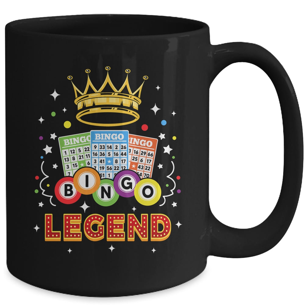 Cute Bingo Legend For Men Women Bingo Lovers Casino Players Mug | siriusteestore