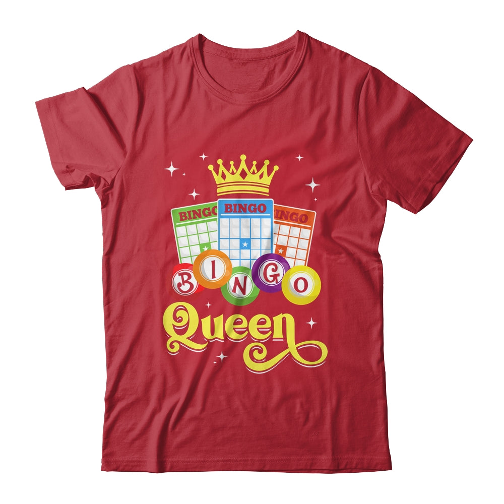 Cute Bingo Queen Lovers Designs For Women Mom Casino Players Shirt & Tank Top | siriusteestore
